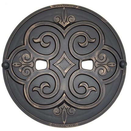 Casa Newport Bronze Plastic Skimmer Lid - 9.9" - 20-01023