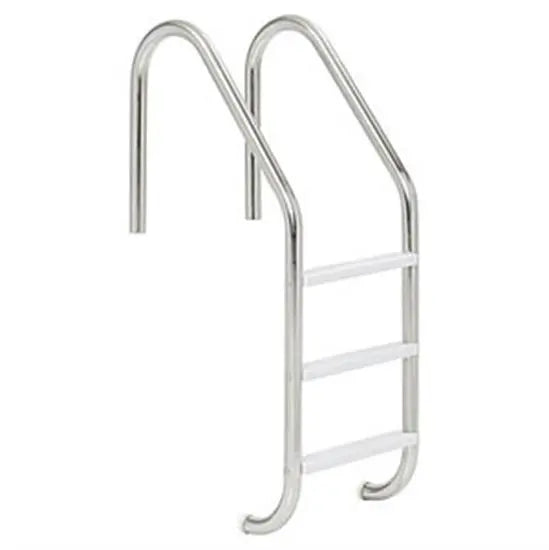 3 Step Stainless Steel In-Ground Pool Ladder - Plastic Tread
