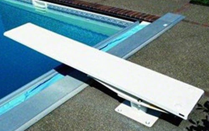 SR Smith Cantilever Jump Stand with 6' Frontier III Board Radiant White with White Springs - 68-209-5962