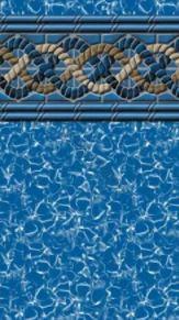 Swimline H-G Gold Coast 52" Unibead Vinyl Liner 18' x 33' Oval - LI183352MGU25