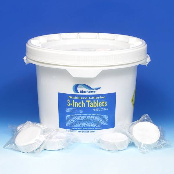 3" Tri-Chlor Chlorine Tablets 100 lb. Pail