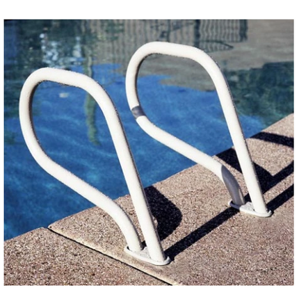 Inter-Fab Gibralter Style Grab Rail Pair .049 White - G4G049-1