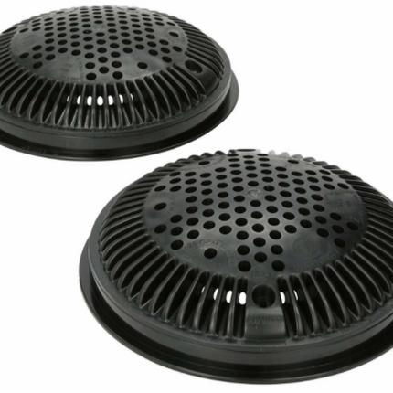 Hayward Frame Grate 7 7/8" Dia Concrete Black Pack Of 2 - WG1030AVBLKPAK2