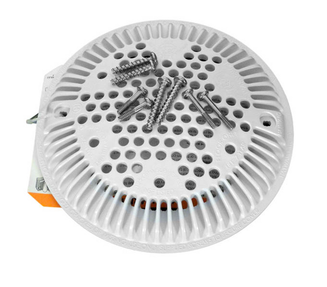Hayward Round Main Drain Cover White - WGX1048E