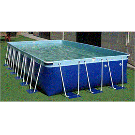Aqua Blue 12' x 22' Oval So' Wall Pool 48" Deep