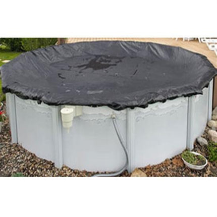 Above-Ground Rugged Mesh Winter Cover -Pool Size: 24' Round- Arctic Armor 8 Yr Warranty