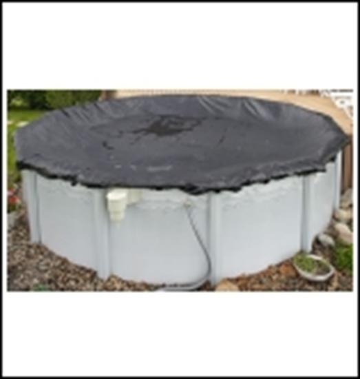 Above-Ground Rugged Mesh Winter Cover -Pool Size: 28' Round- Arctic Armor 8 Yr Warranty
