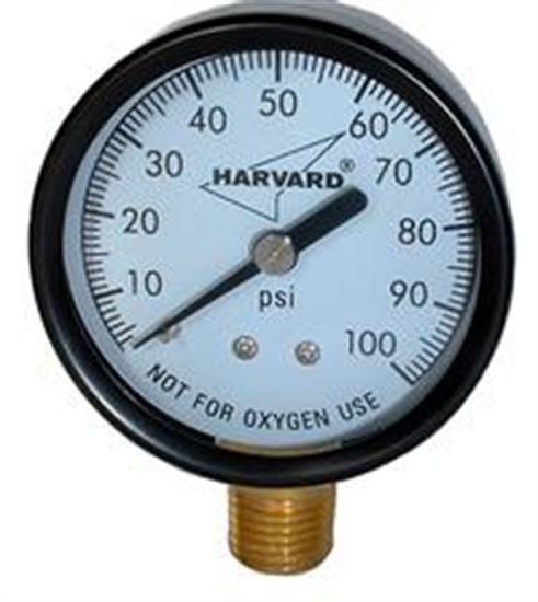 American Granby 1-8" MPT Lower Pressure Gauge - Steel Case