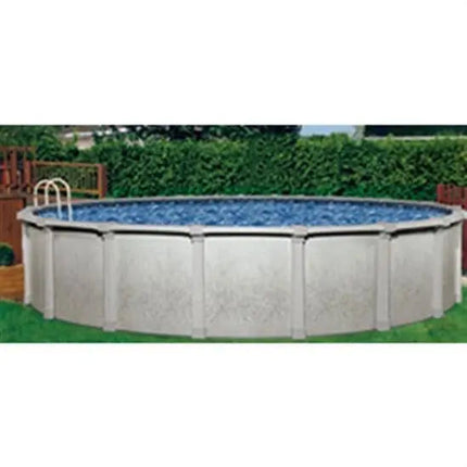 Atlantis 18' x 33' Oval 48" Steel Pool with 6" Top Rail - Gray Wall