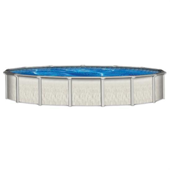 Barbados 27' Round 52" Steel Pool with 7.5" Top Seat