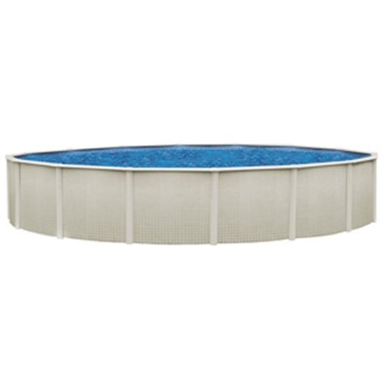 Belize 15' Round 48" Steel Pool with 6" Top Seat