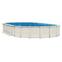 Belize 18' x 33' Oval 52" Steel Pool with 6" Top Seat