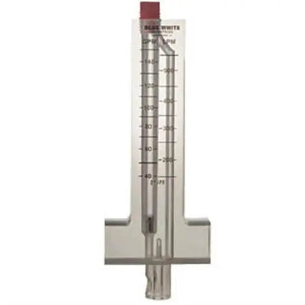 Blue White F300 Series Flow Meter Horizontal Standard Flow - 60 To 240 GPM 2.5" Pipe