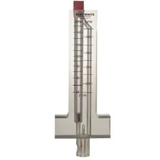 Blue White F300 Series Flow Meter Horizontal Standard Flow - 60 To 240 GPM 2.5" Pipe