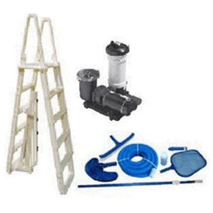 Above Ground Pool Equipment Pack for 30' Round Pool - Includes  Large Cartridge System