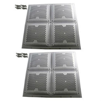 Hayward Frame Grate 18" X 18" Concrete White - Pack Of 2