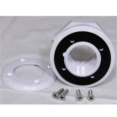 Hayward Vinyl Fiberglass Wall Fitting White - 1.5 FPT With Combo Locknut-Spacer Thread In Body