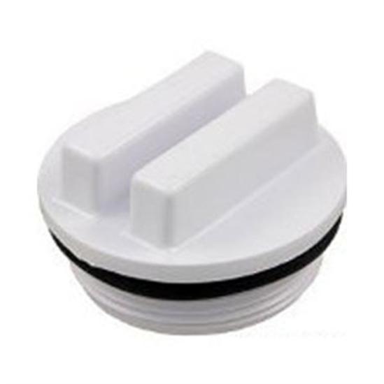 Hayward White Raised Plug 1.5" MPT With O-Ring