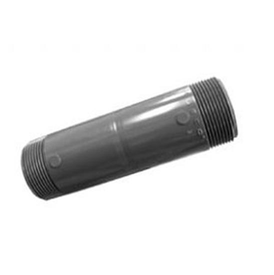 Lasco 0.75" x 12" Nipple Threaded Gray - Schedule 8