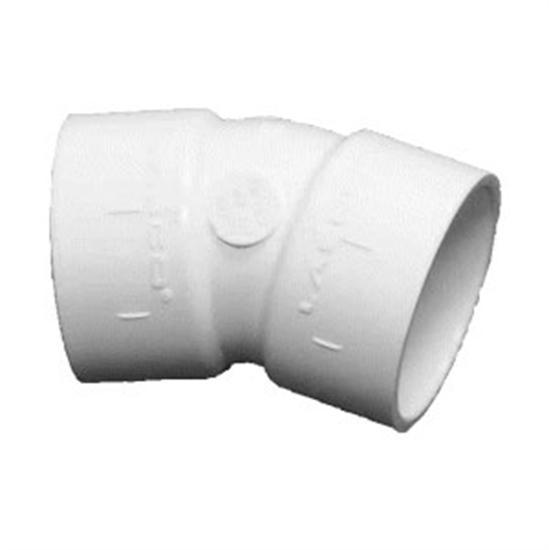 Lasco 2.5" SKT 22.5 Degree Elbow - Schedule 40