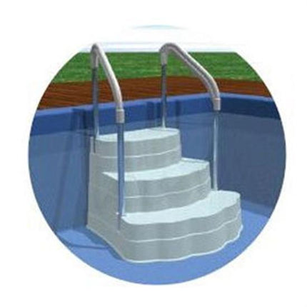 Lumi-O Oasis Step With Stainless Steel Rail