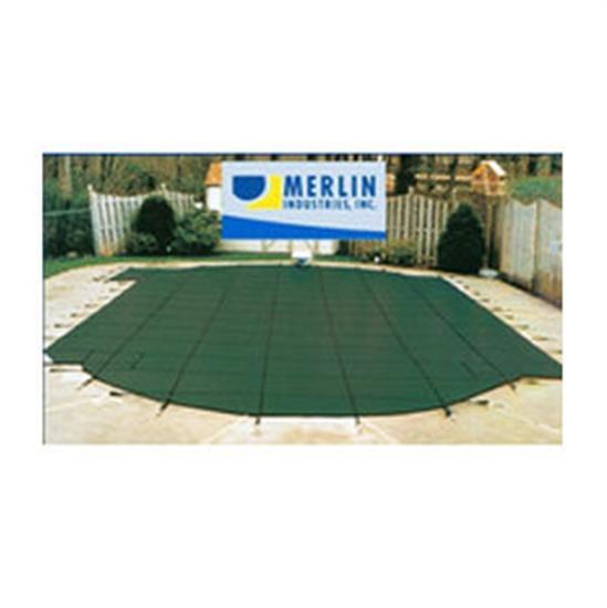 Merlin DuraMesh 18' X 36' Rectangular Safety Cover With 4' x 8' Center Step