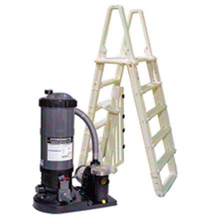 Standard Pool Cartridge Equipment Package - Large - 27' Round and Up or 15x26 Oval and Up