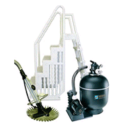 Supreme 15' Round Large Sand Equipment Package for Above Ground Pools