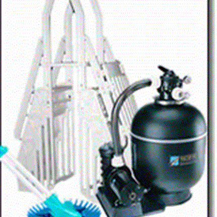 Supreme 15x26 and 15x30 Oval Large Sand Equipment Package for Above Ground Pools