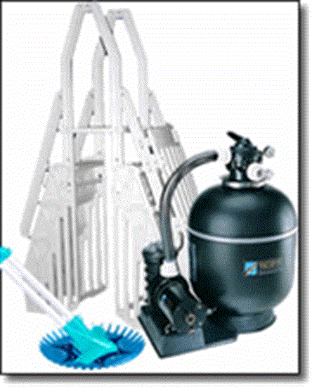 Supreme 15x26 and 15x30 Oval Large Sand Equipment Package for Above Ground Pools