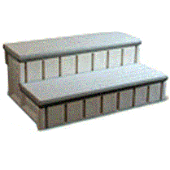 Spa Step with Storage Gray