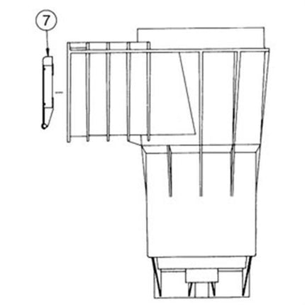 Pentair PacFab Bermuda Skimmer Weir Assembly
