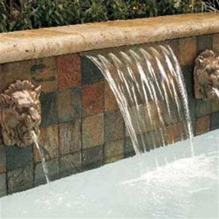 Pentair PacFab MagicFalls- Waterfall Sheet Gray - 3' Long 6" Lip