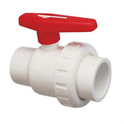 Praher 1.5" SKT Single Union Ball Valve PVC - Schedule 8