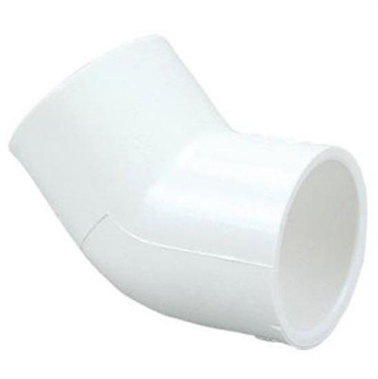 PVC 45 Degree Elbow Slip Fitting 2" -25 Pack