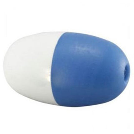 Rainbow 5" x 9" Blue And White Float
