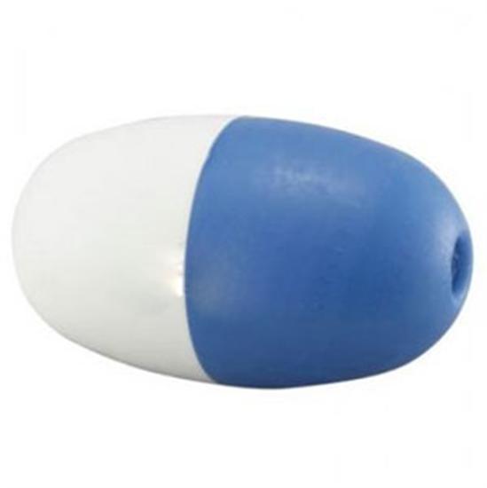 Rainbow 5" x 9" Blue And White Float