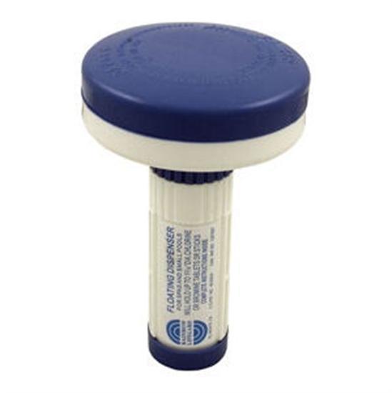 Rainbow Chlorine Bromine Floating Chemical Dispenser With Logo - Blue-White