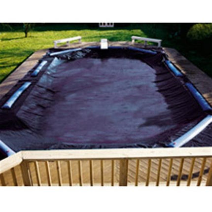 Royal In-Ground Winter Cover - 14' x 28' Pool Size - 19' x 33' Rect. Cover - 5  ft Overlap