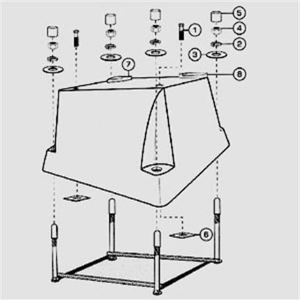 SR Smith 606-608 Cantilever Stand Bolt Kit Stainless Steel - 69-209-019-SS
