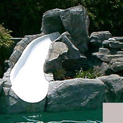 SR Smith BigRide Pool Slide - Left Turn - Silver Gray