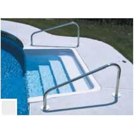 SR Smith Deck Mounted Hand Rail 36" Pair - White