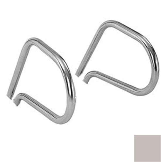 SR Smith Residential Ring Handrails - Pair - No Anchors - Silver Gray