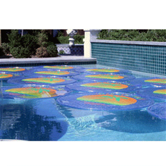 Solar Sun Rings w- Water Anchors for 30' Round A-G Pools - 18 Solar Rings